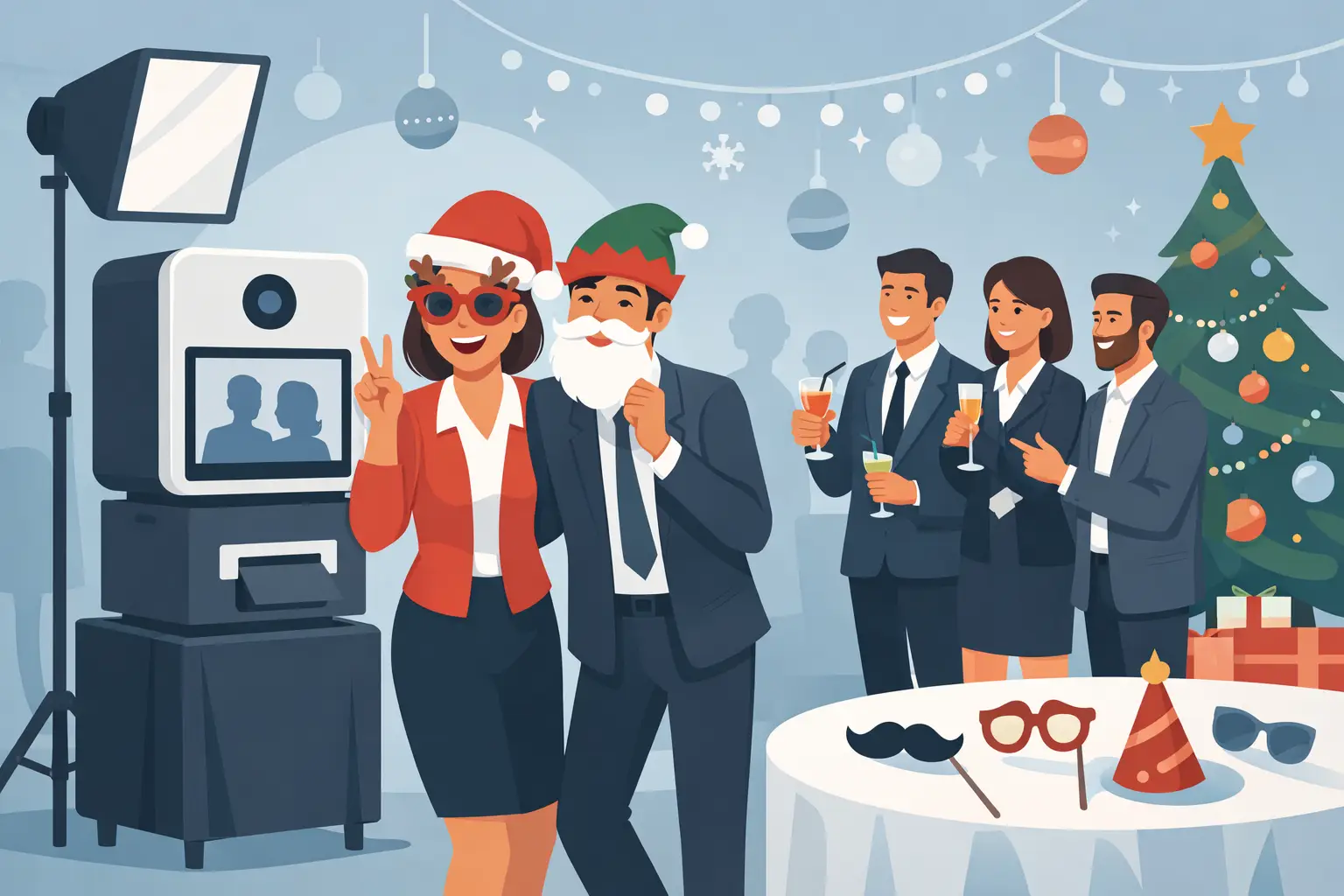 Fotobox für Weihnachtsfeier mieten