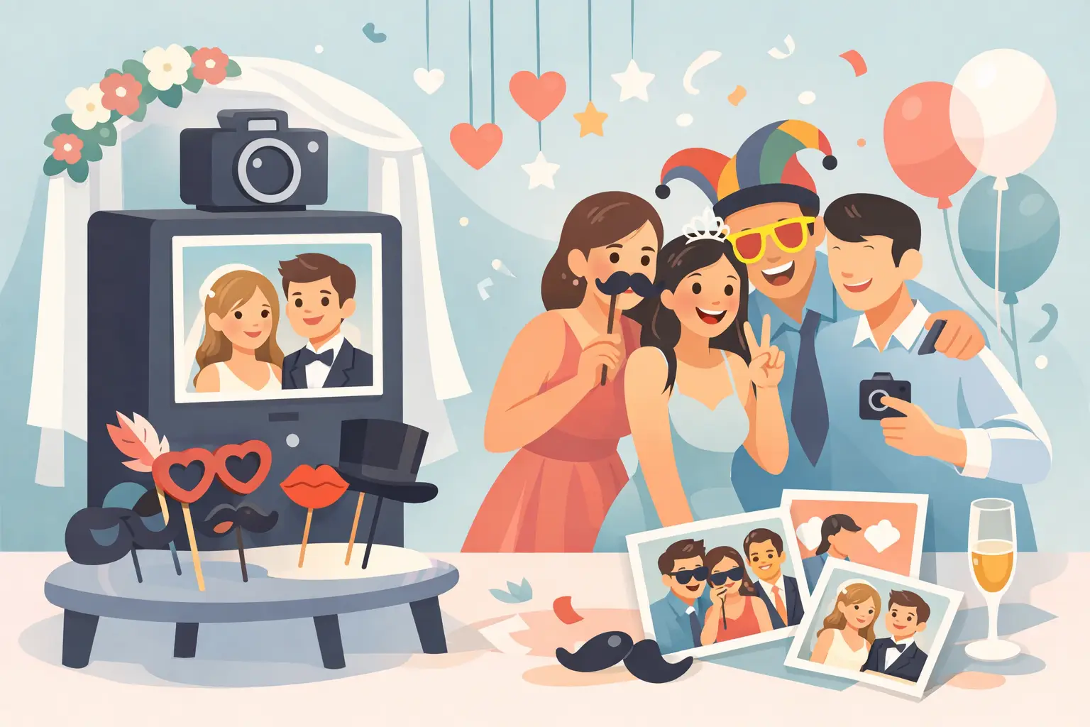 Fotobox Hochzeit: Ideen für Gäste mit Spaß