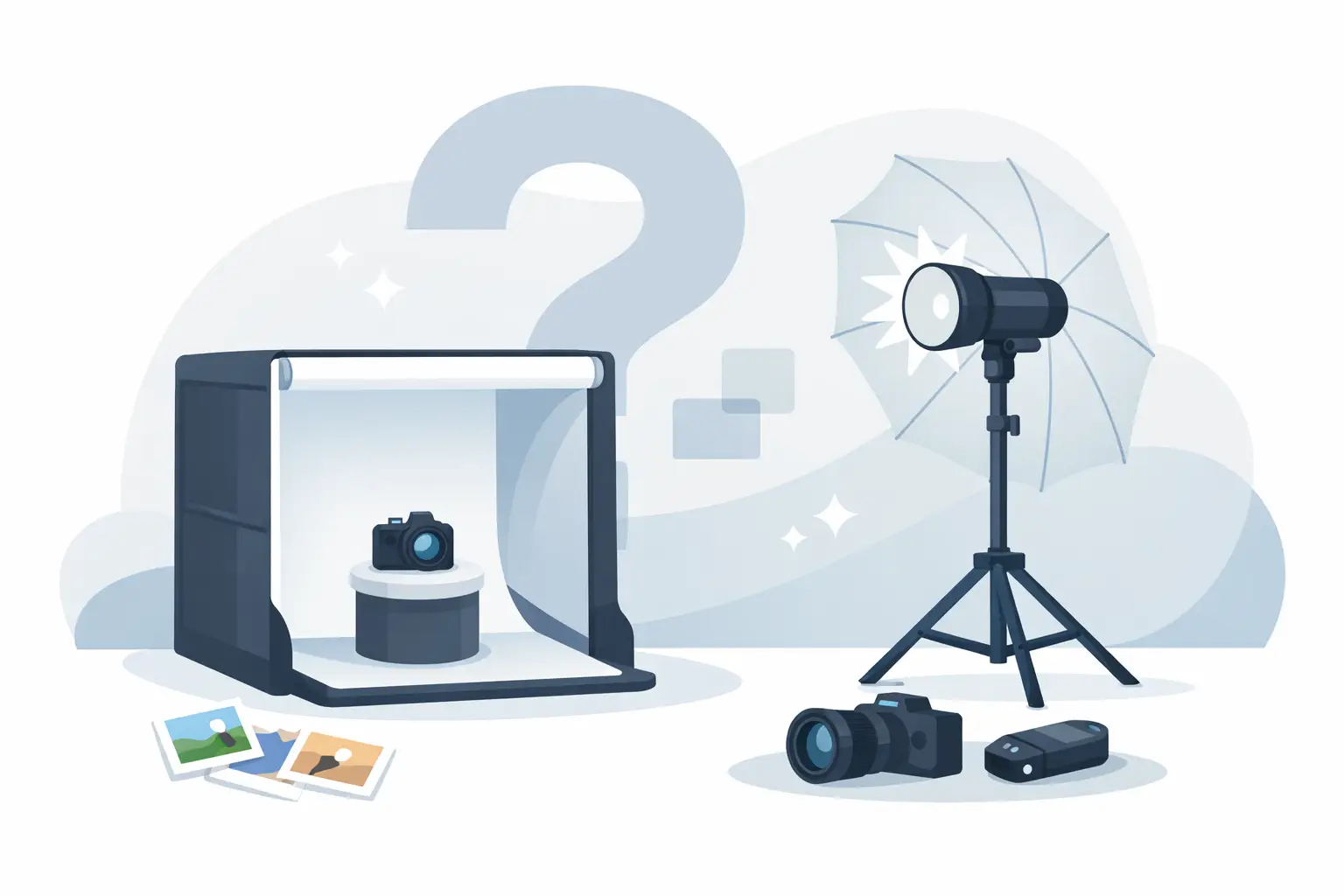 Fotobox mit Studioblitz