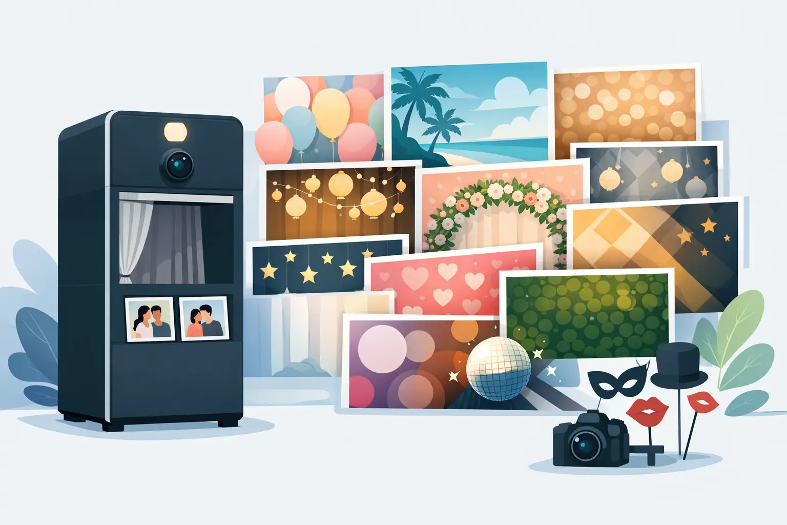 15 Ideen für Fotobox Hintergrund